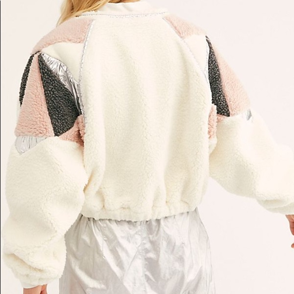 Free People Taurus Plush Color Blocked Jacket - Picture 4 of 10